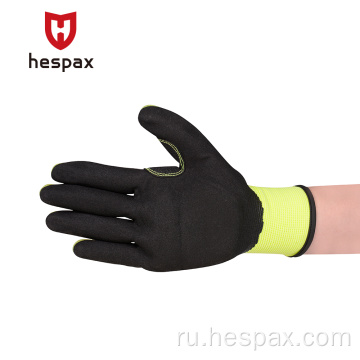 Hespax Industrial Wholesale Mechanic Anti -Impact TPR Gloves